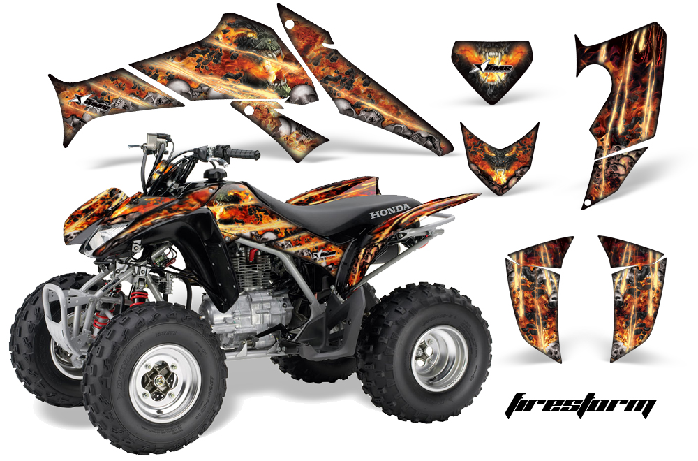 Honda TRX250 05-09 Graphics Firestorm Black JPG